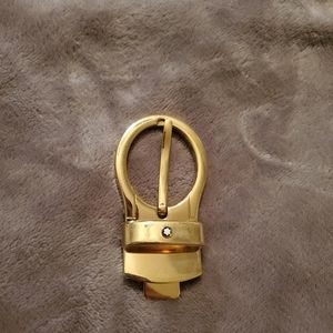 Mont Blanc Gold Belt Buckle